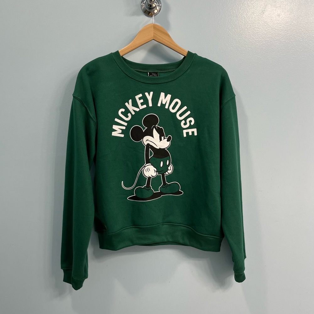 Green Angry Mickey Mouse sweatshirt